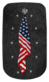 DAROYAL 421 SH BK Flag at Rest Shimmer Black